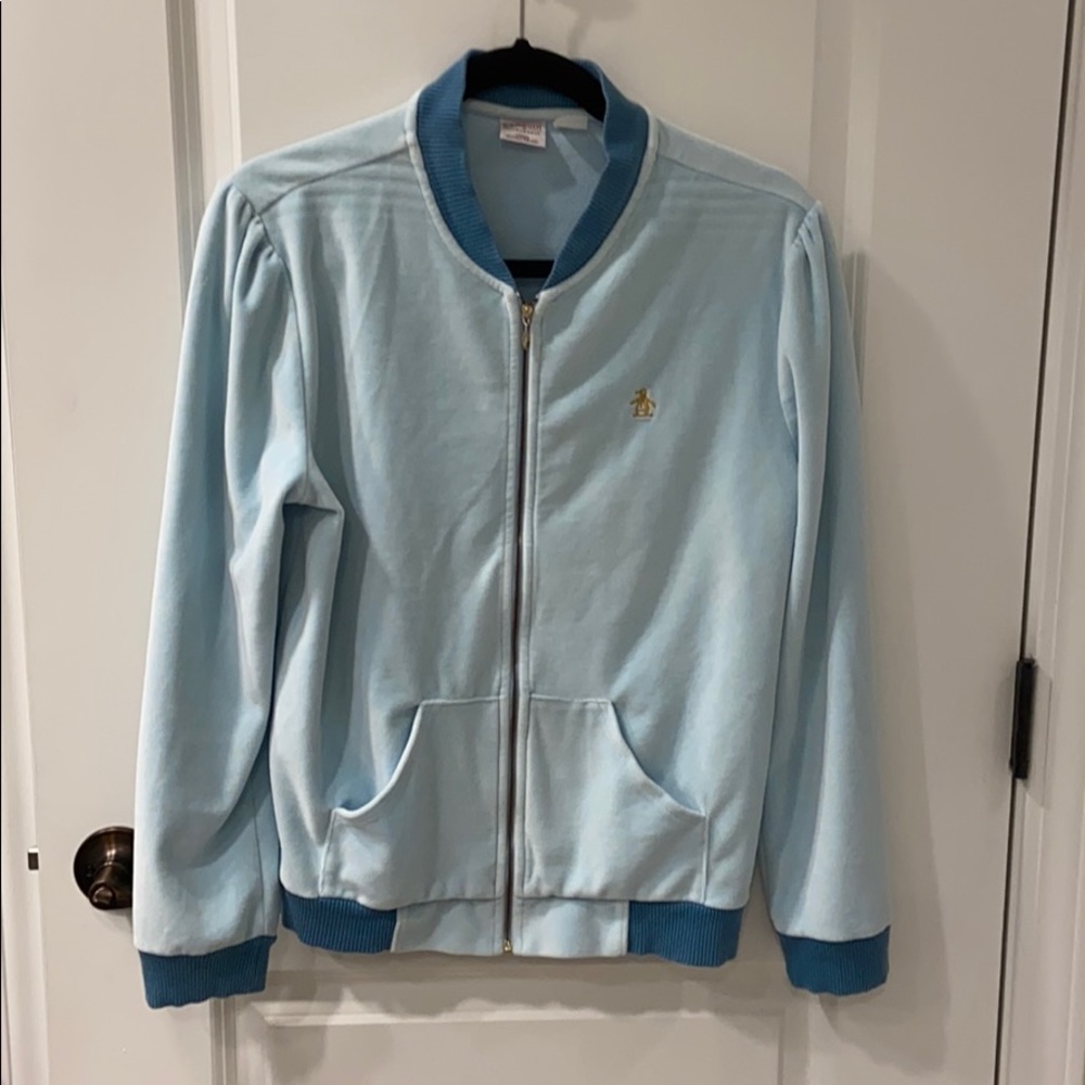 Penguin velour zip up